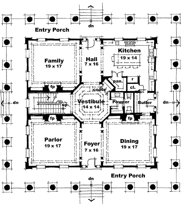 Custom Home Layouts And Floorplans, Historic Plantation House Plans