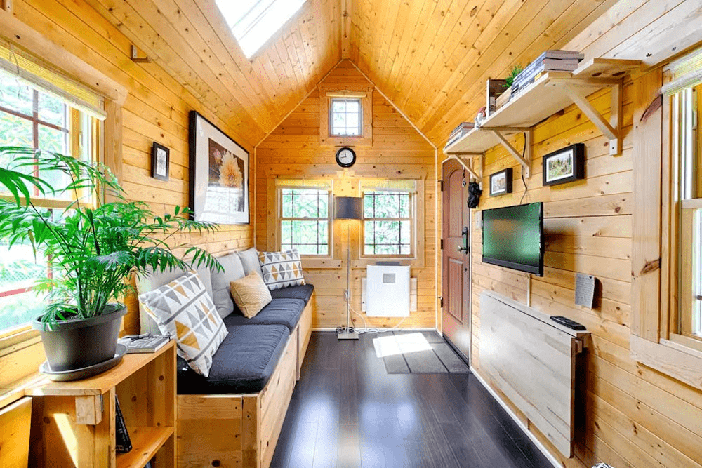 Self-Built Tiny Home Interior Architecture